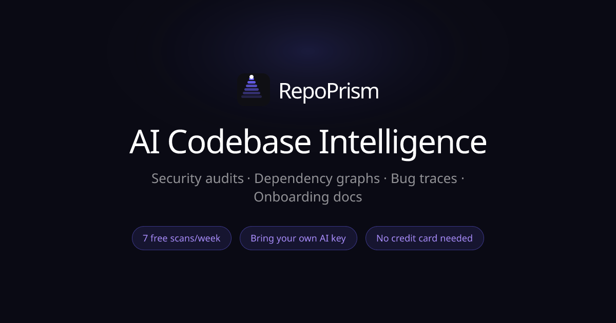 RepoPrism — AI Codebase Intelligence for Developers